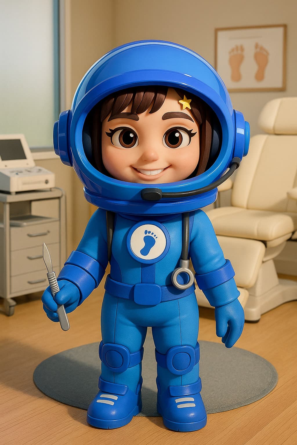 Clara, avatar de HealthMate para Especialista en Podología